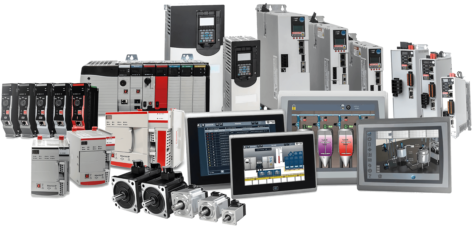 Allen Bradley PLC, Panelview, and Drive components for sale and repair