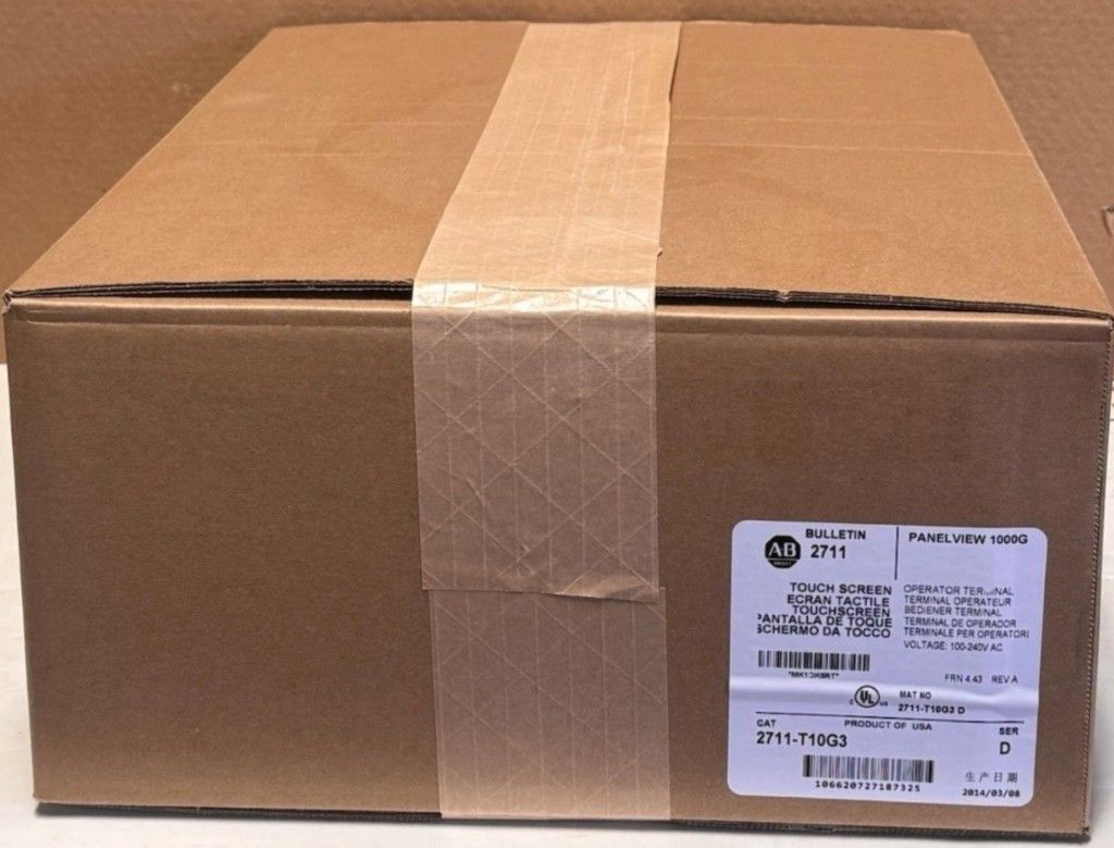 Sealed Allen-Bradley 2711-T10G3 PanelView box with a 2014 date code from an eBay listing