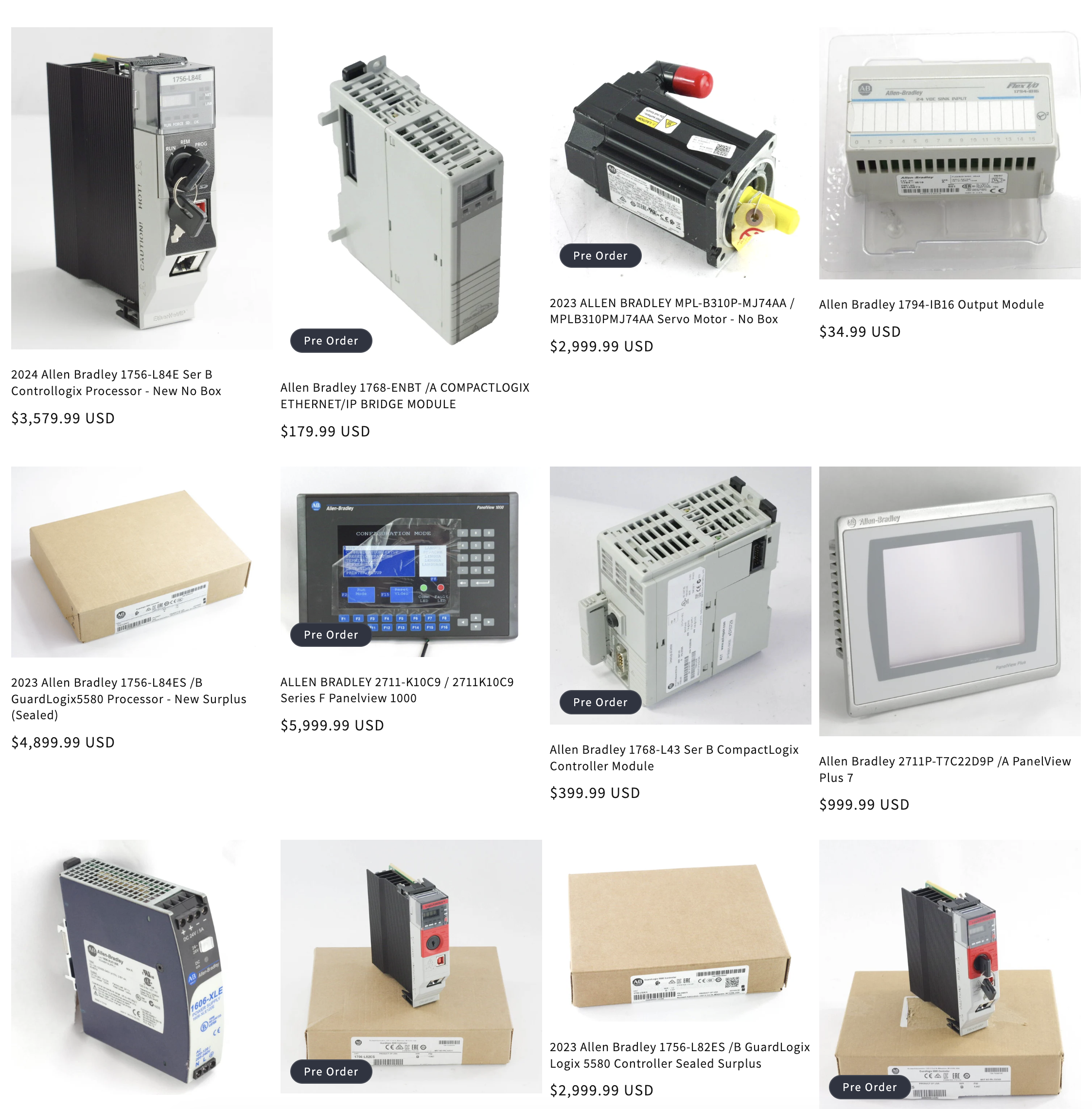 Browse Allen Bradley Parts