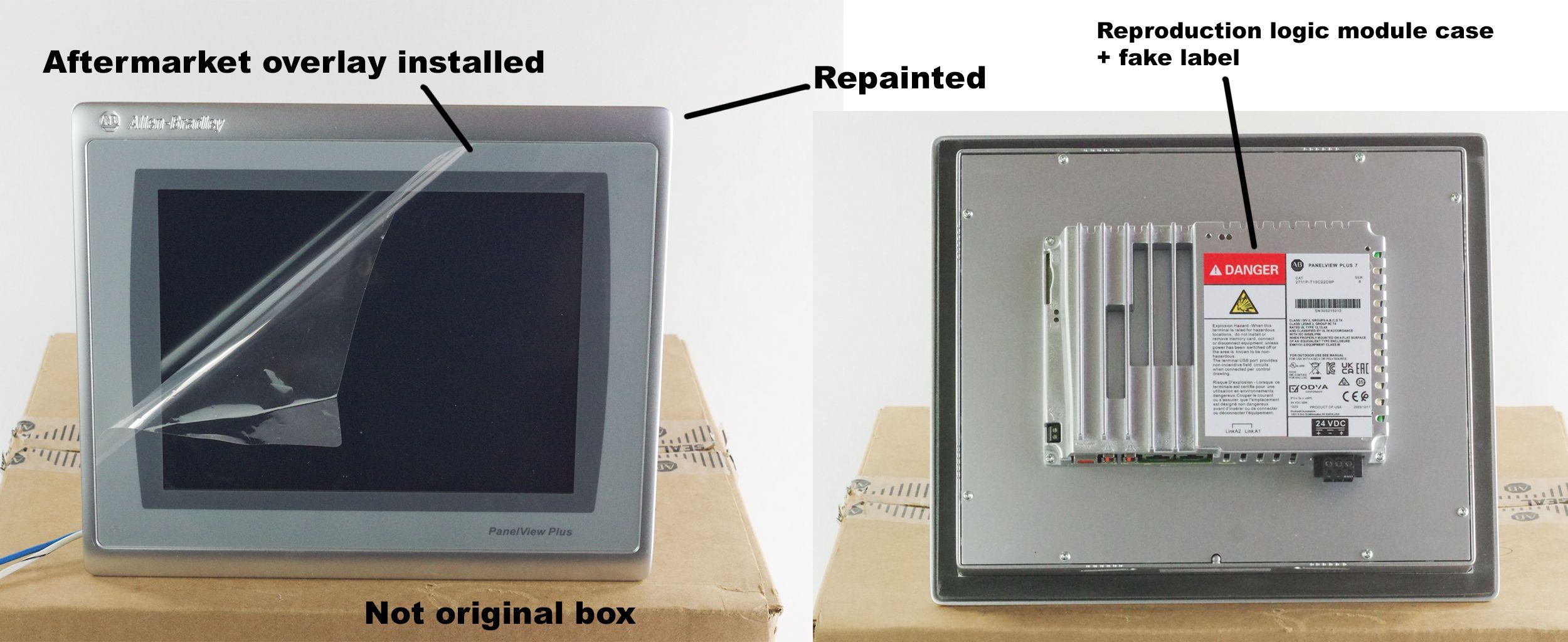 Refurbished PanelView with aftermarket parts