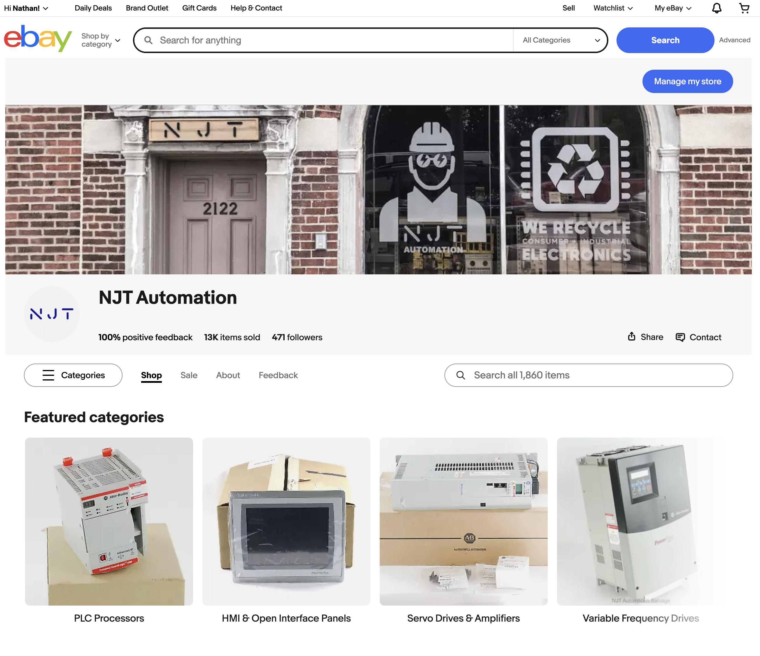 eBay automation parts marketplace for Allen-Bradley components