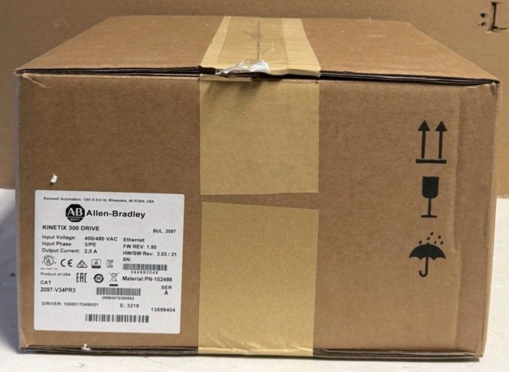 Suspicious Allen-Bradley Kinetix 300 box from an eBay listing